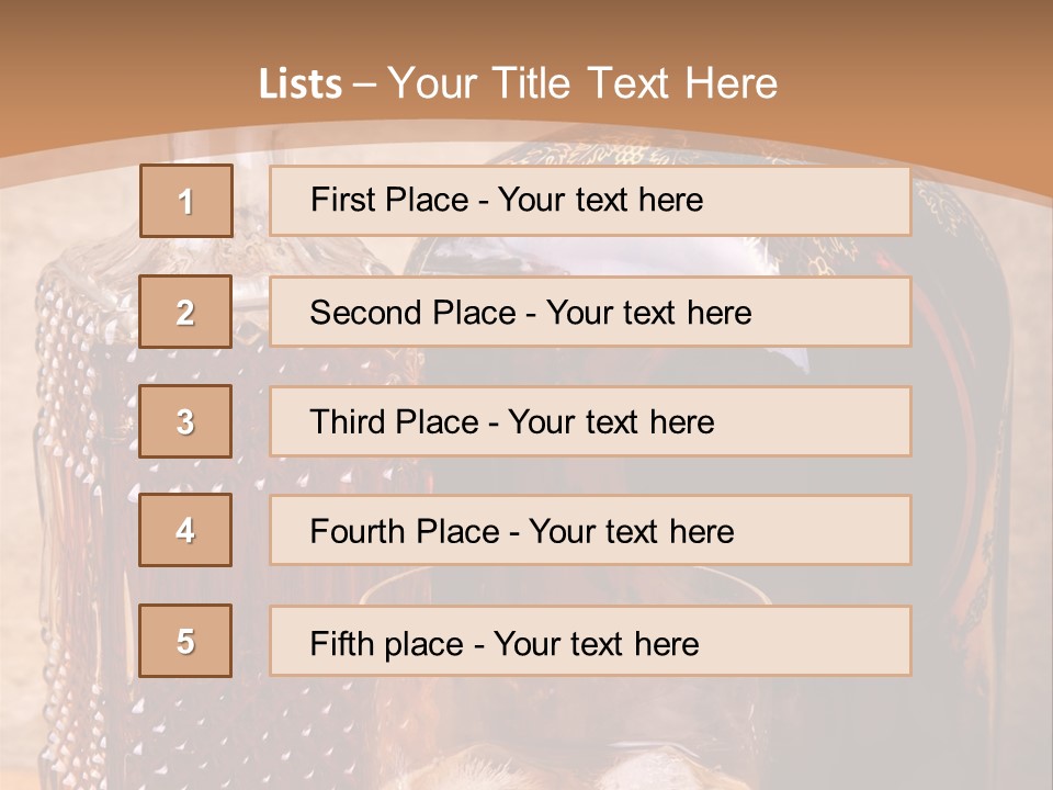 Bar Table Life PowerPoint Template