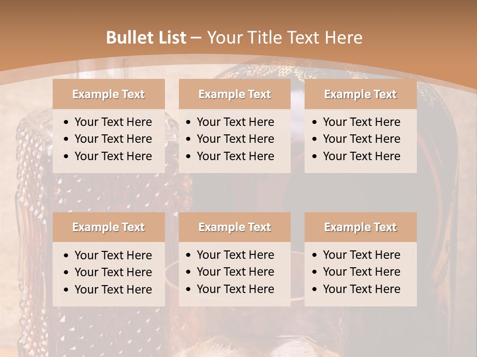 Bar Table Life PowerPoint Template