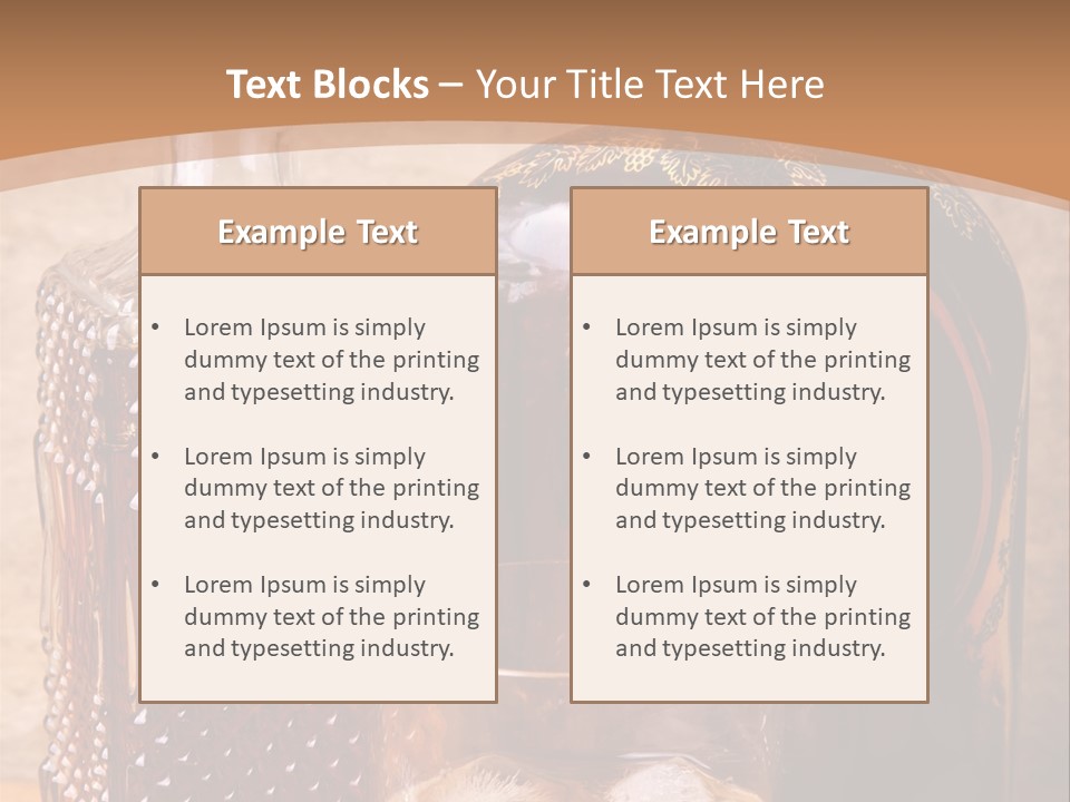 Bar Table Life PowerPoint Template