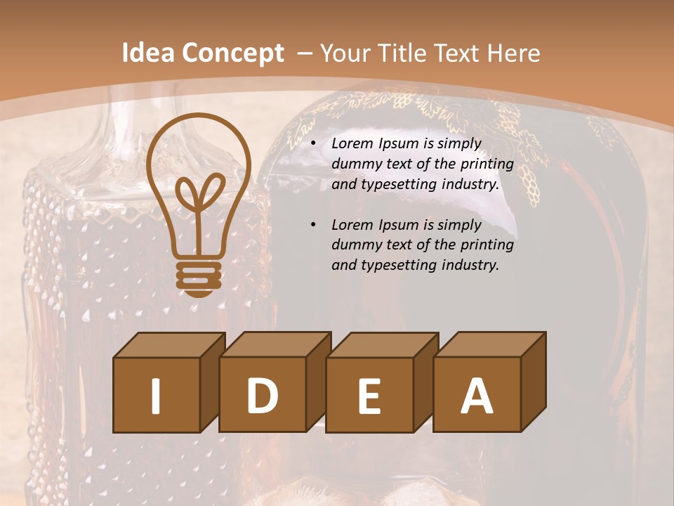 Bar Table Life PowerPoint Template