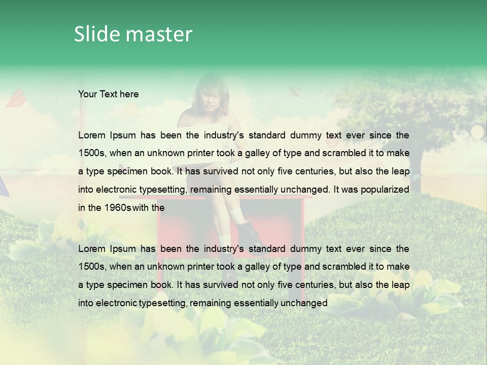 Day Landscape Colour PowerPoint Template