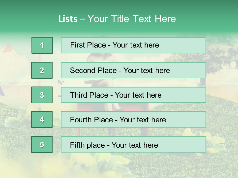 Day Landscape Colour PowerPoint Template