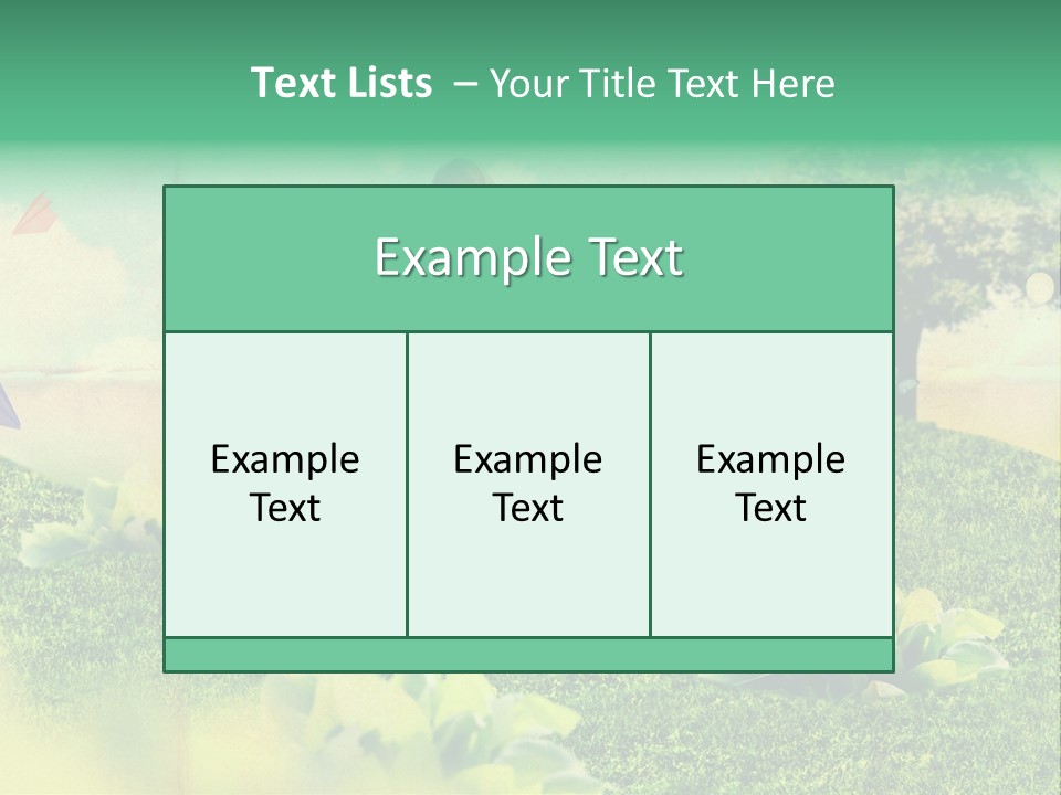 Day Landscape Colour PowerPoint Template
