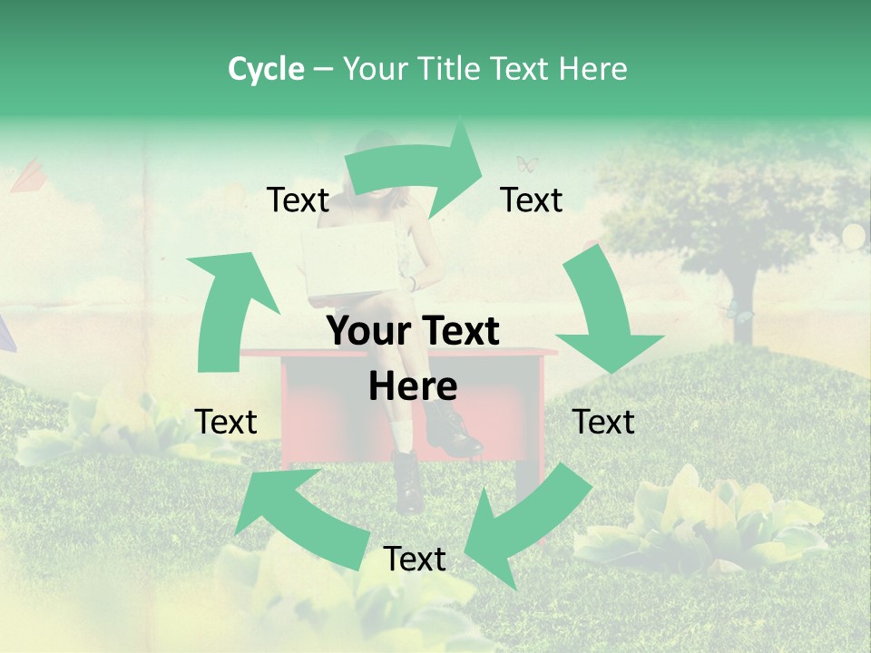 Day Landscape Colour PowerPoint Template