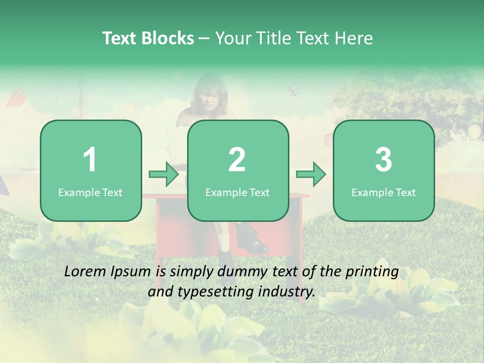 Day Landscape Colour PowerPoint Template