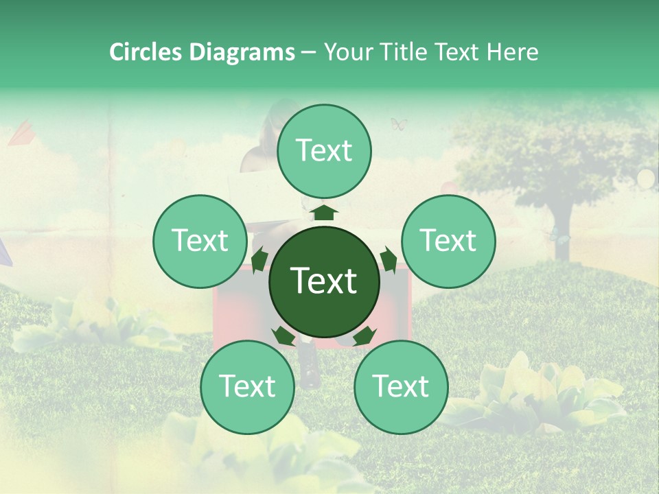 Day Landscape Colour PowerPoint Template