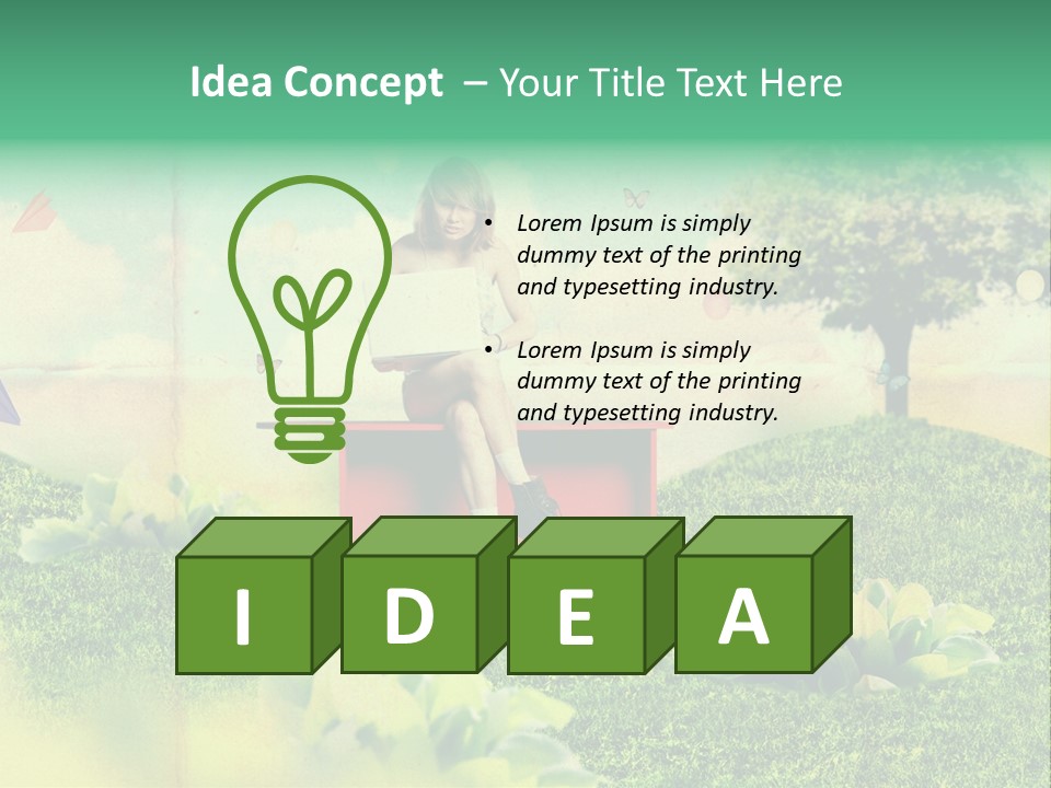 Day Landscape Colour PowerPoint Template