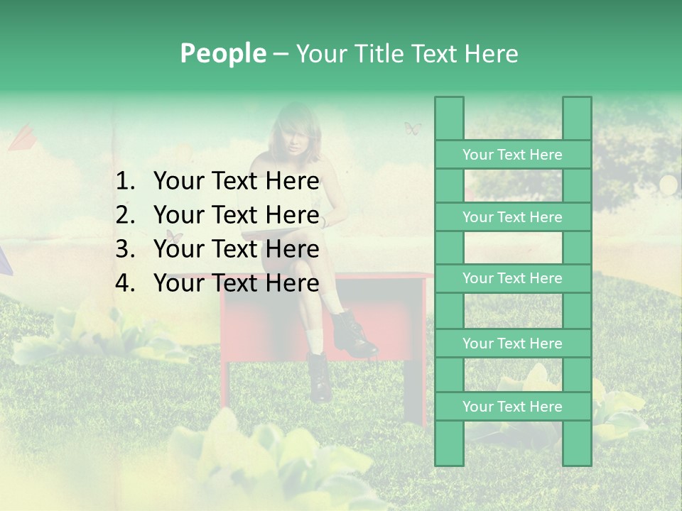 Day Landscape Colour PowerPoint Template