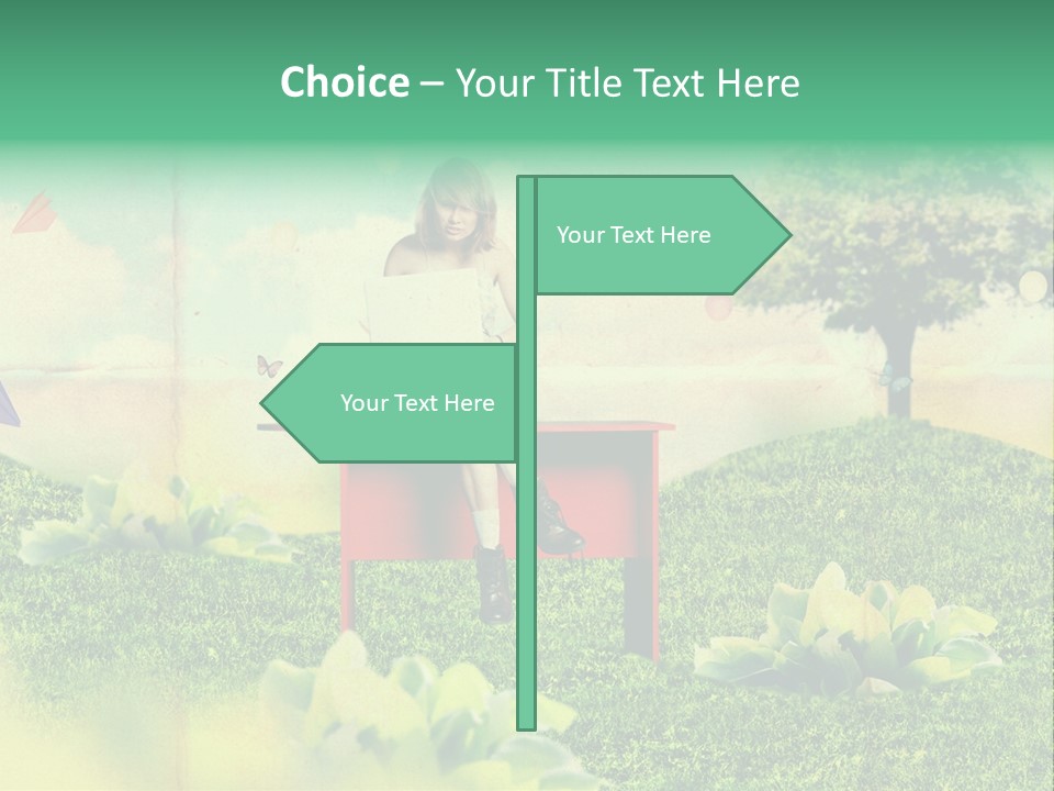 Day Landscape Colour PowerPoint Template