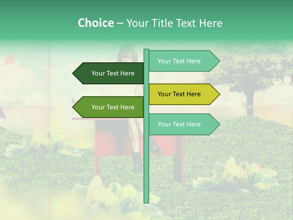 Day Landscape Colour PowerPoint Template