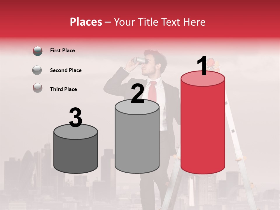 Executive Person Cloud PowerPoint Template