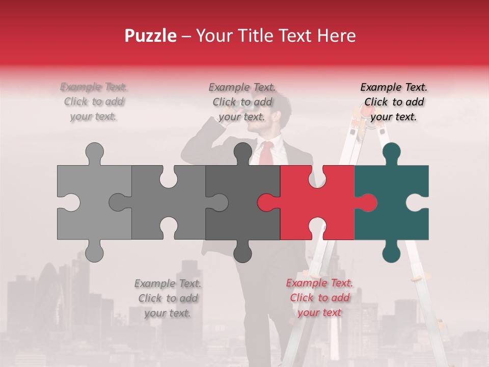 Executive Person Cloud PowerPoint Template