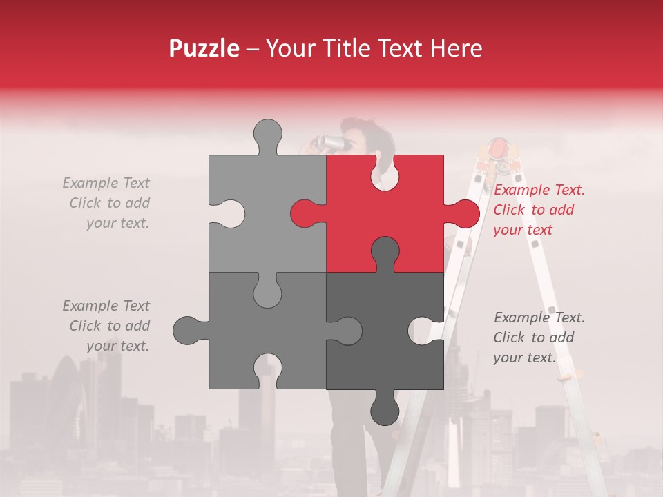 Executive Person Cloud PowerPoint Template