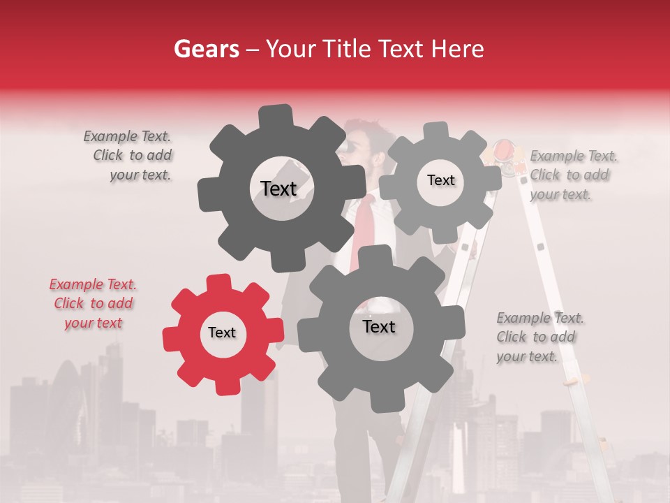 Executive Person Cloud PowerPoint Template