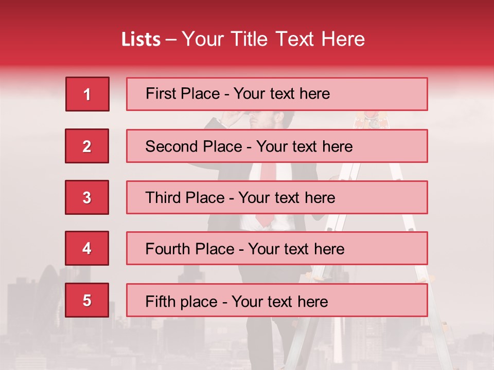 Executive Person Cloud PowerPoint Template