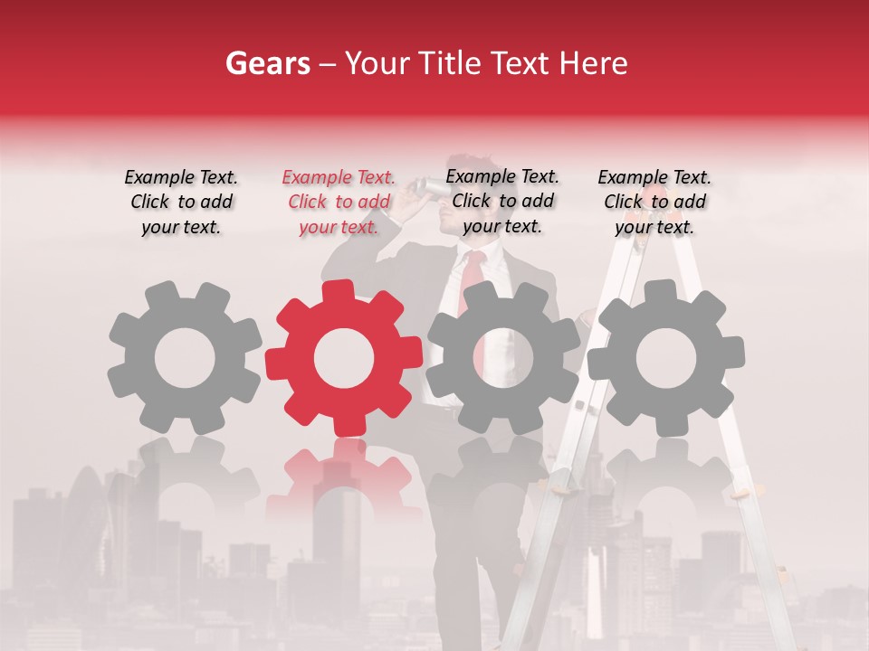 Executive Person Cloud PowerPoint Template