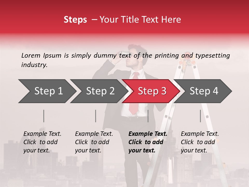Executive Person Cloud PowerPoint Template