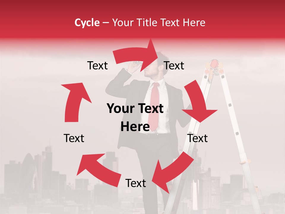 Executive Person Cloud PowerPoint Template