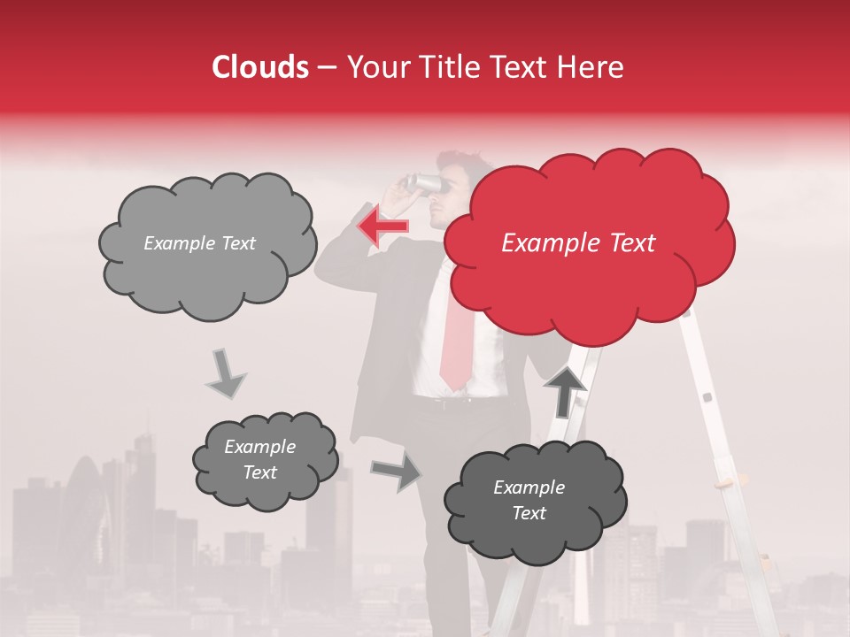 Executive Person Cloud PowerPoint Template