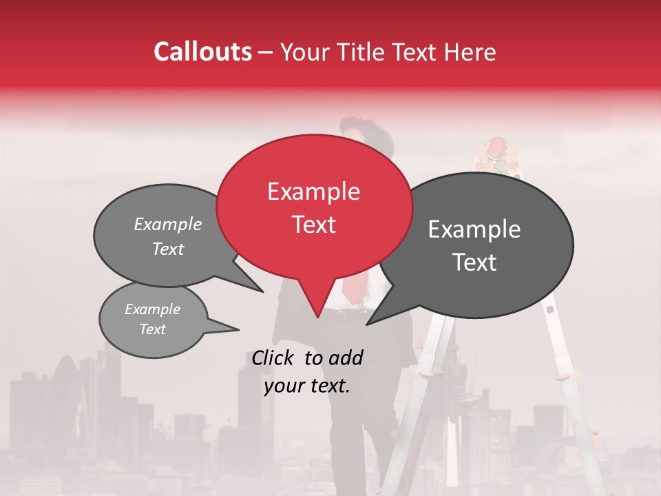 Executive Person Cloud PowerPoint Template