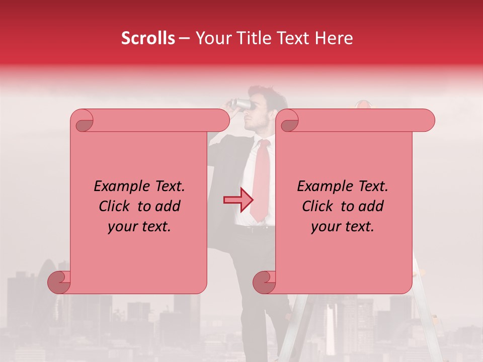 Executive Person Cloud PowerPoint Template