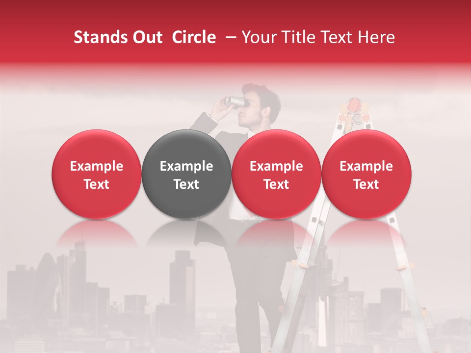 Executive Person Cloud PowerPoint Template