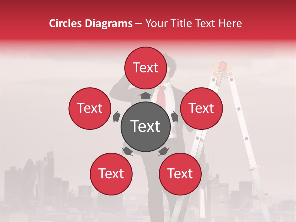 Executive Person Cloud PowerPoint Template