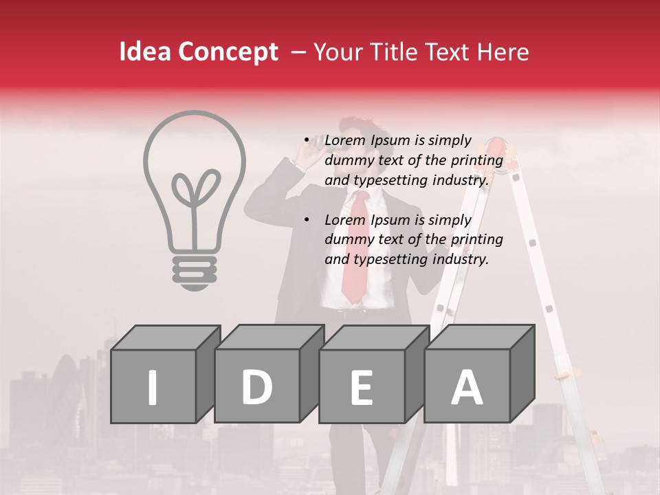 Executive Person Cloud PowerPoint Template