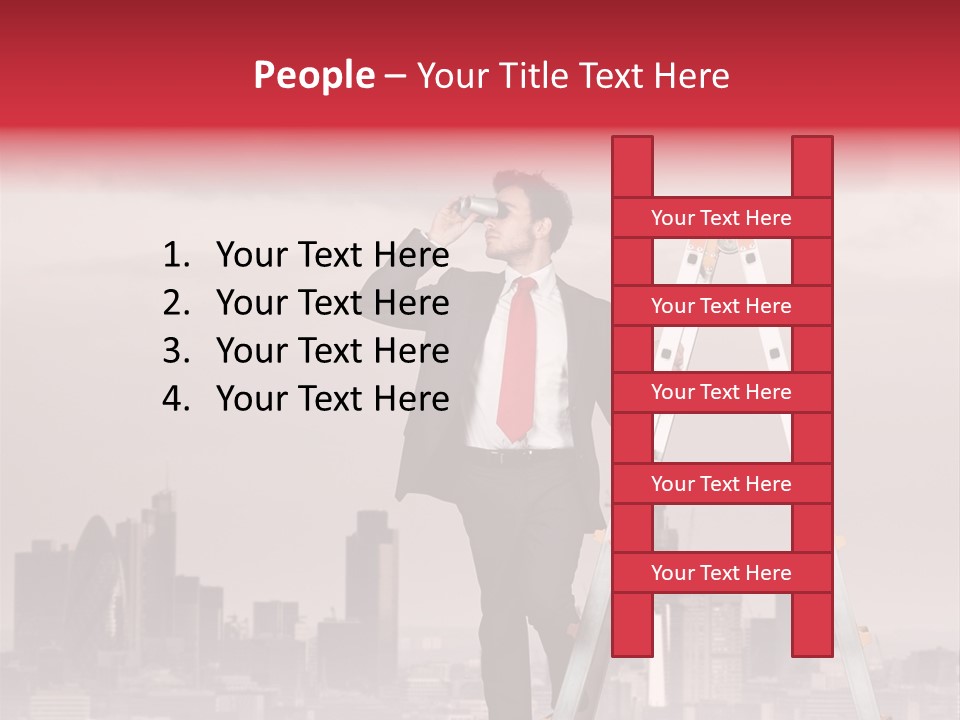 Executive Person Cloud PowerPoint Template