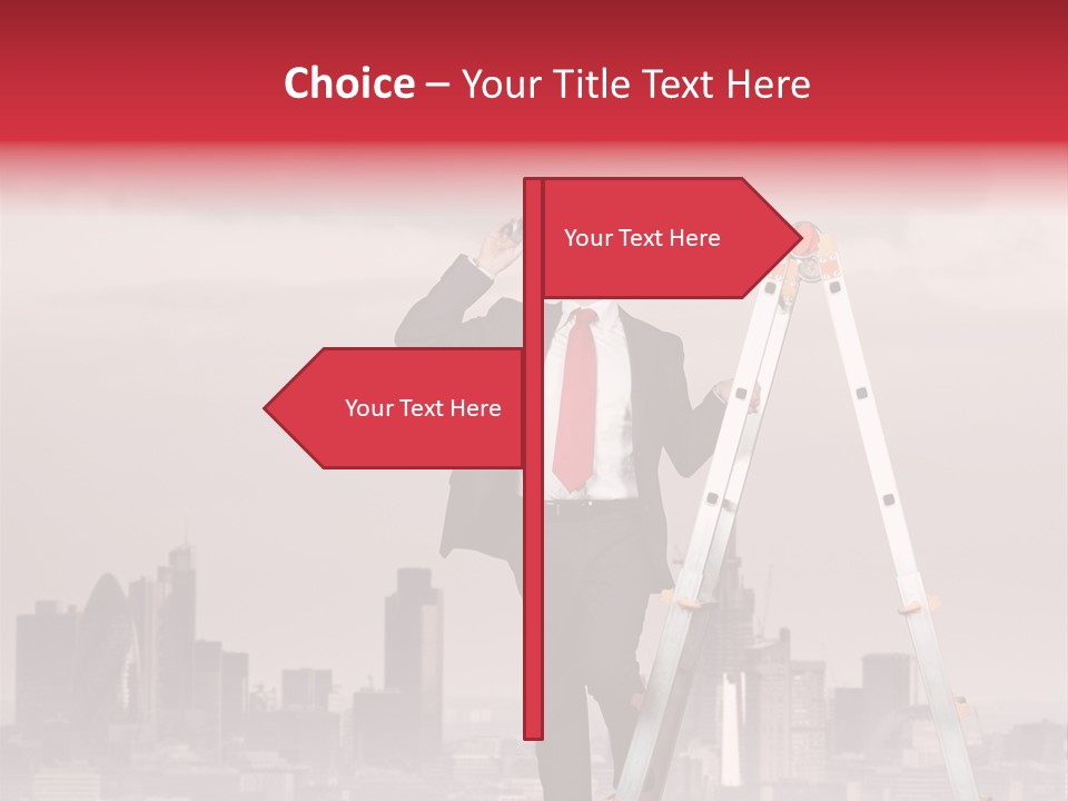 Executive Person Cloud PowerPoint Template