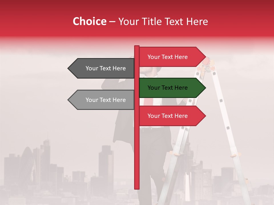 Executive Person Cloud PowerPoint Template