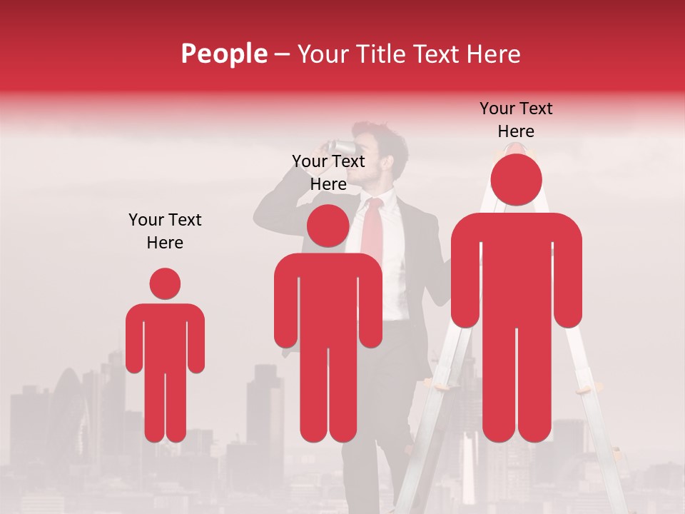 Executive Person Cloud PowerPoint Template