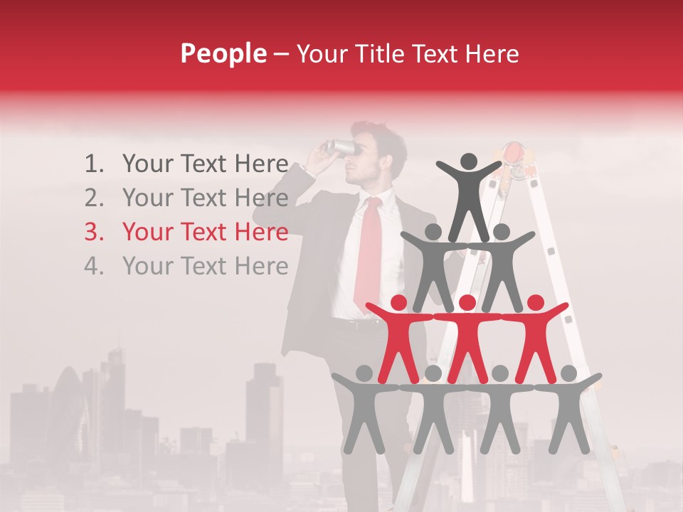 Executive Person Cloud PowerPoint Template