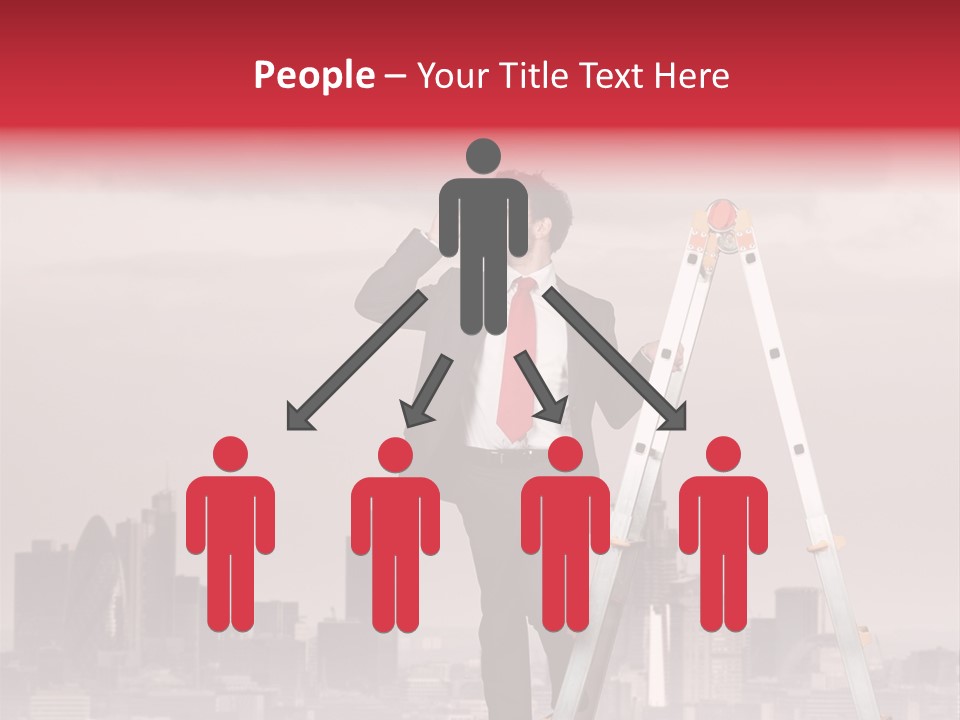 Executive Person Cloud PowerPoint Template