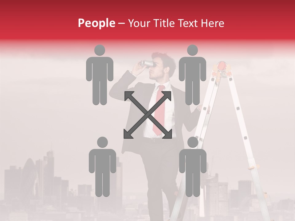 Executive Person Cloud PowerPoint Template