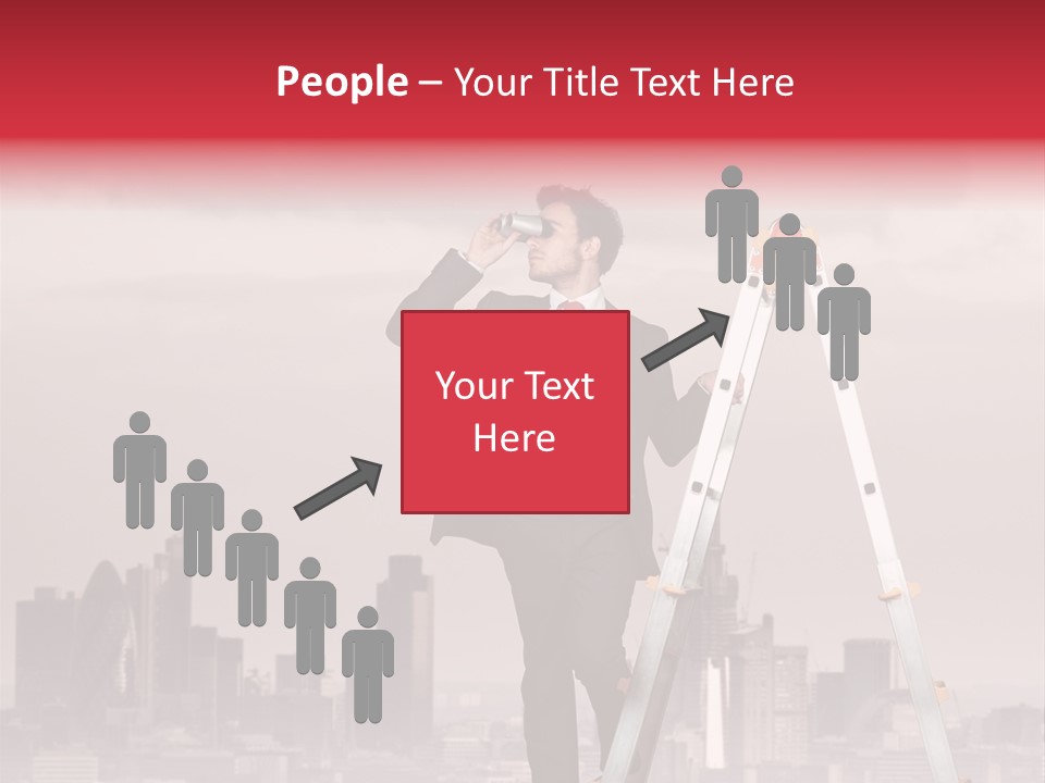 Executive Person Cloud PowerPoint Template