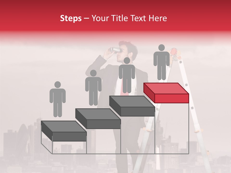 Executive Person Cloud PowerPoint Template