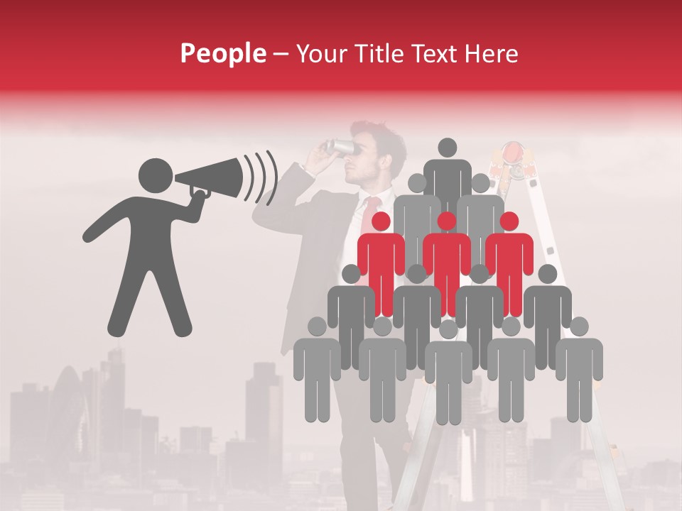 Executive Person Cloud PowerPoint Template