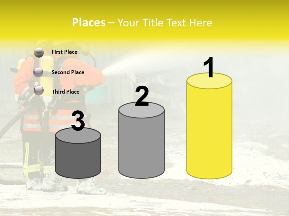 Fire Prevention Rescue Hose PowerPoint Template