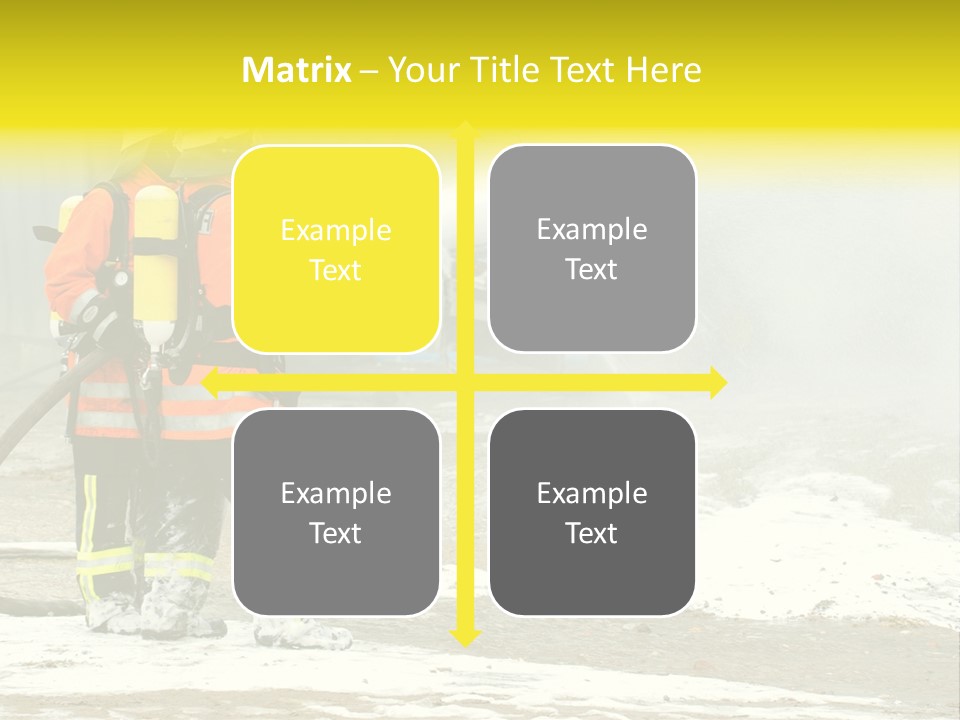 Fire Prevention Rescue Hose PowerPoint Template