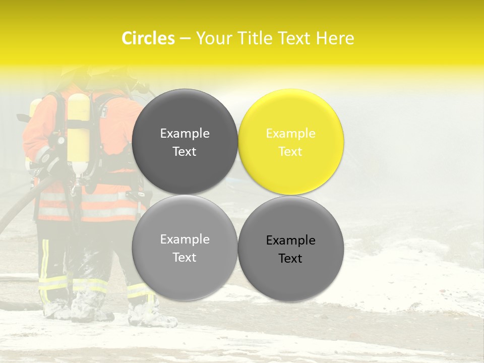 Fire Prevention Rescue Hose PowerPoint Template