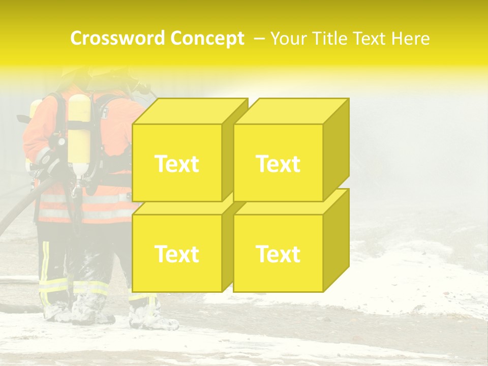 Fire Prevention Rescue Hose PowerPoint Template