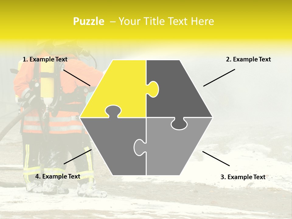 Fire Prevention Rescue Hose PowerPoint Template