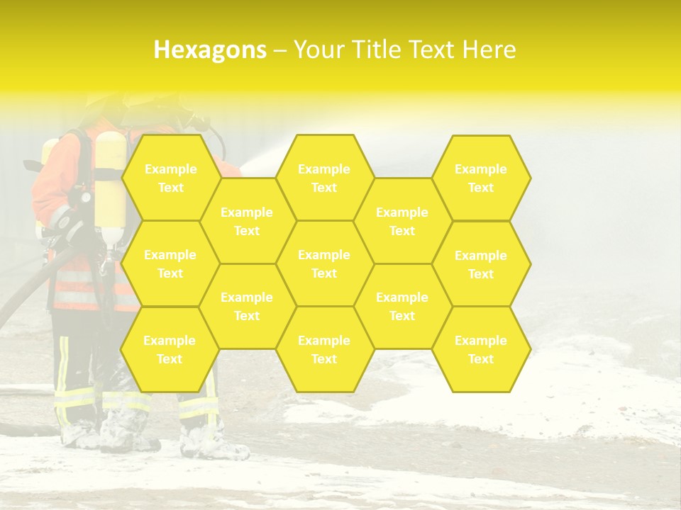 Fire Prevention Rescue Hose PowerPoint Template