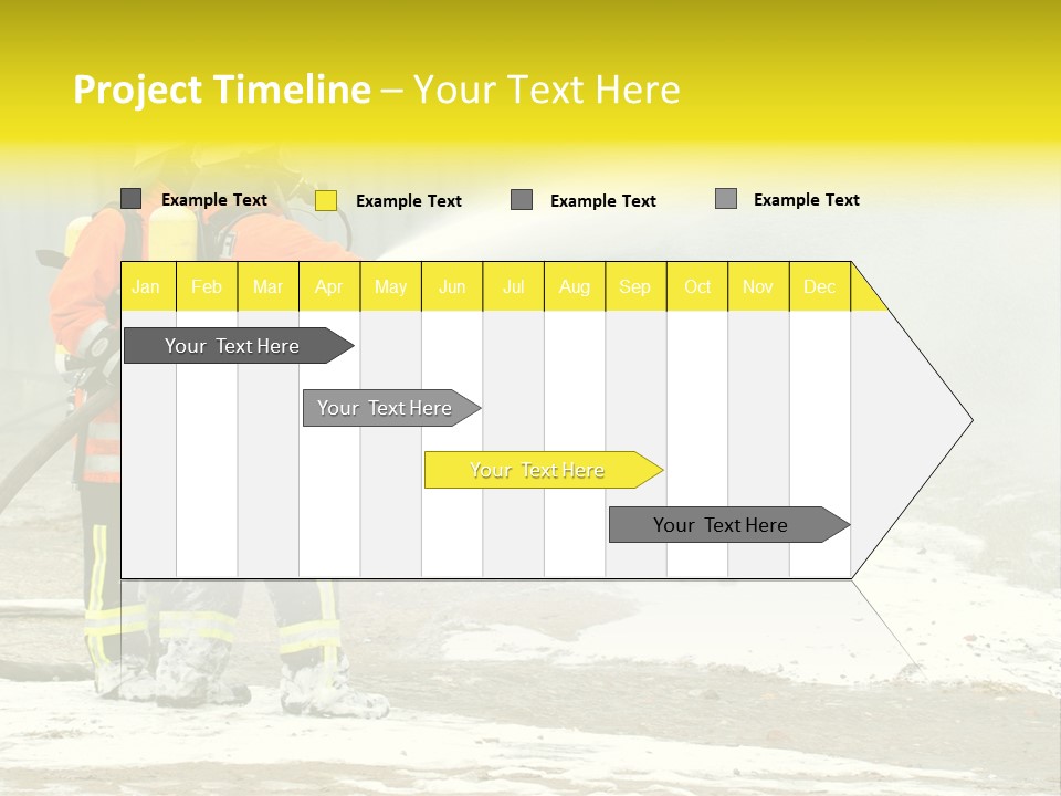 Fire Prevention Rescue Hose PowerPoint Template