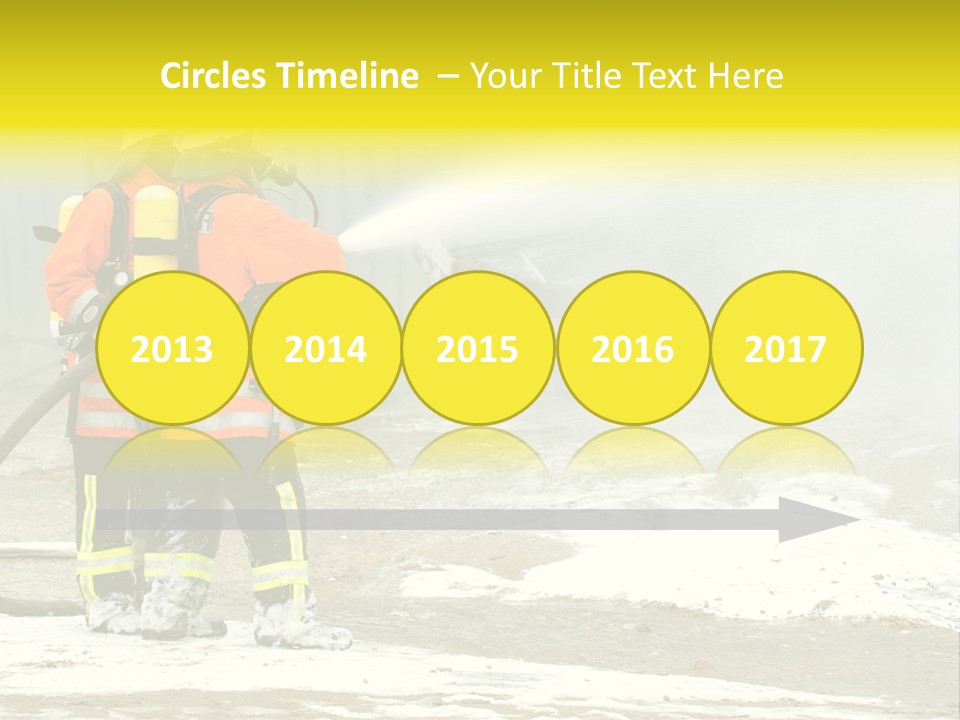 Fire Prevention Rescue Hose PowerPoint Template