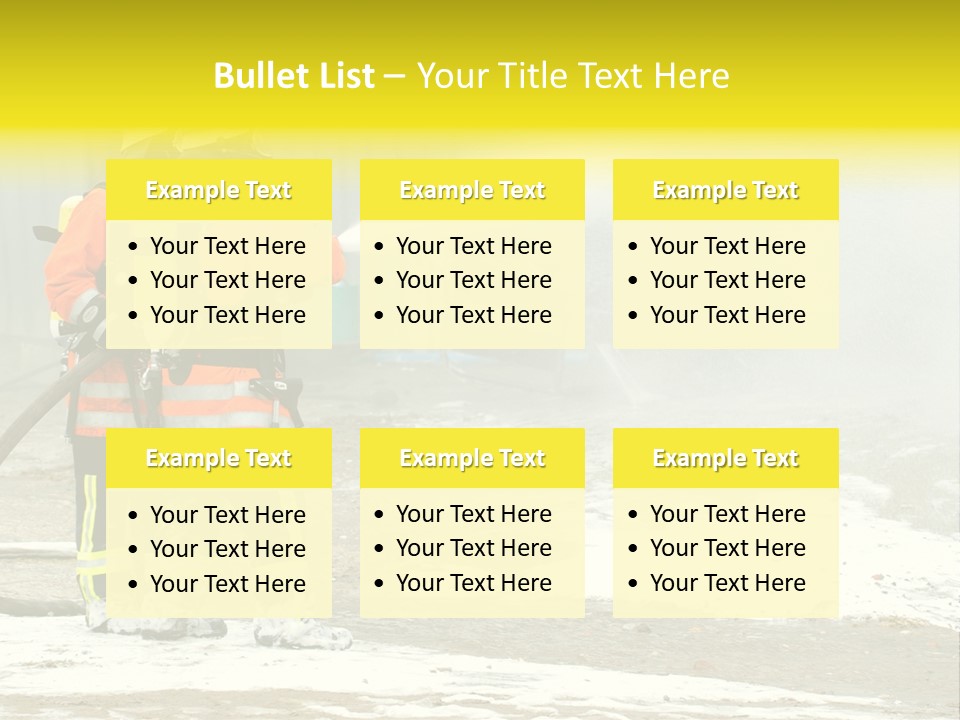 Fire Prevention Rescue Hose PowerPoint Template