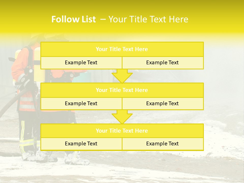 Fire Prevention Rescue Hose PowerPoint Template