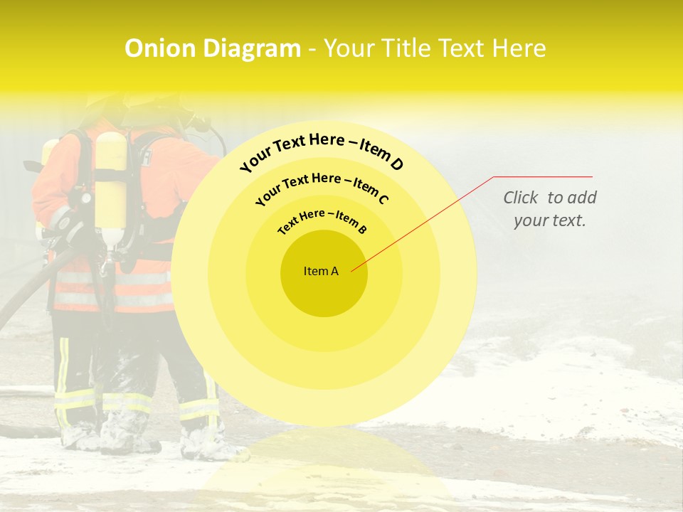 Fire Prevention Rescue Hose PowerPoint Template