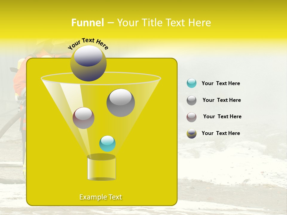 Fire Prevention Rescue Hose PowerPoint Template